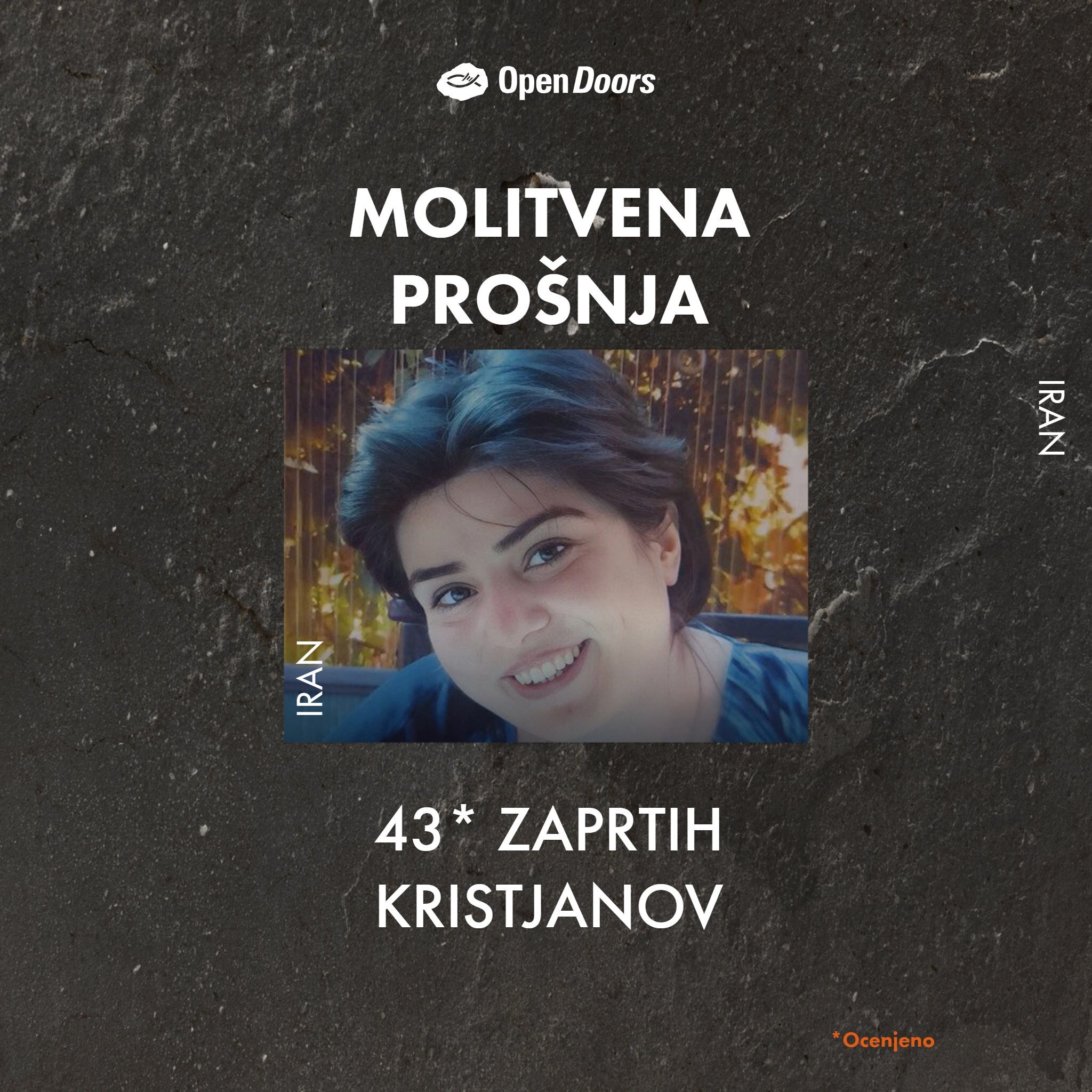 Molite za 43 zaprtih kristjanov v Iranu