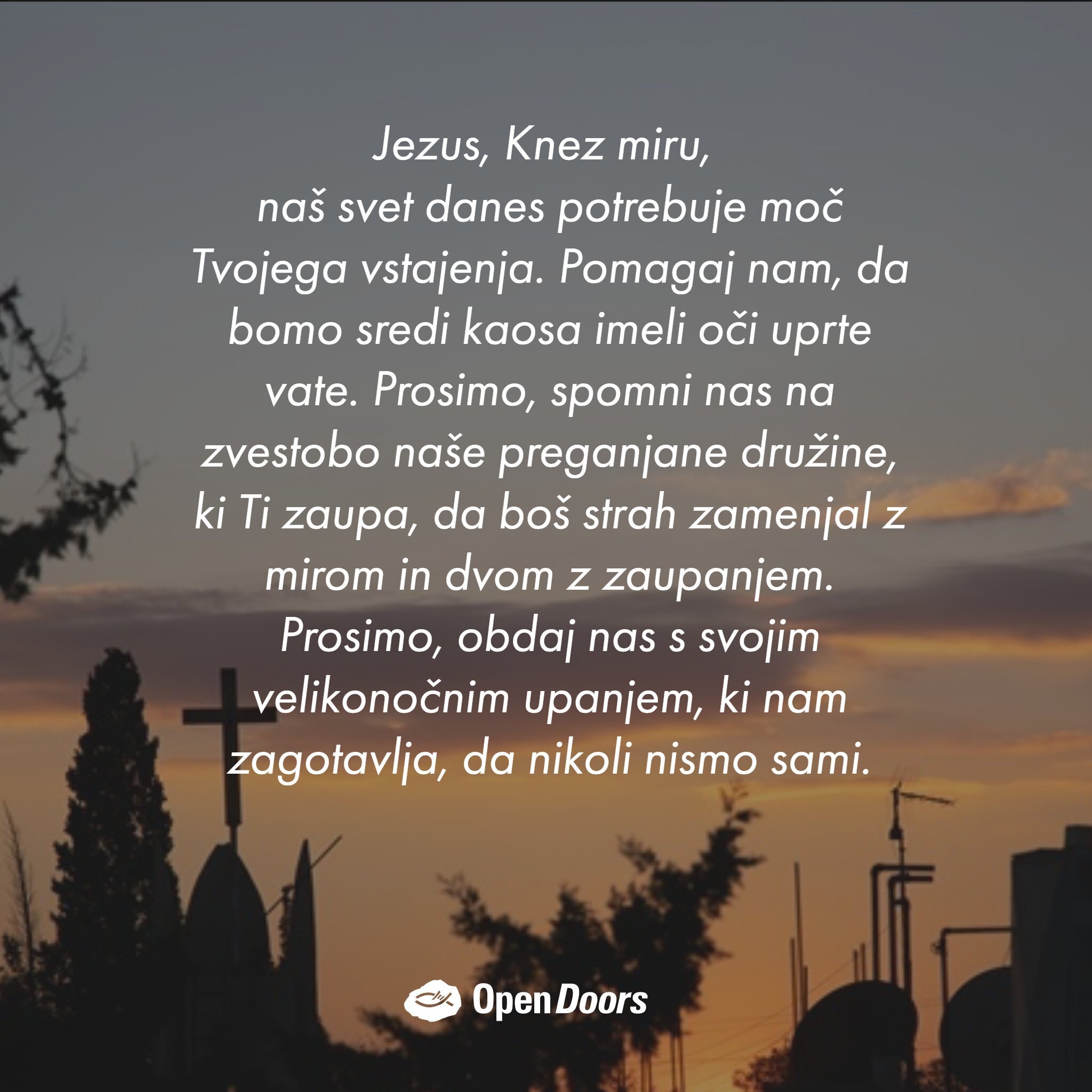 Molitev za velikonočno upanje