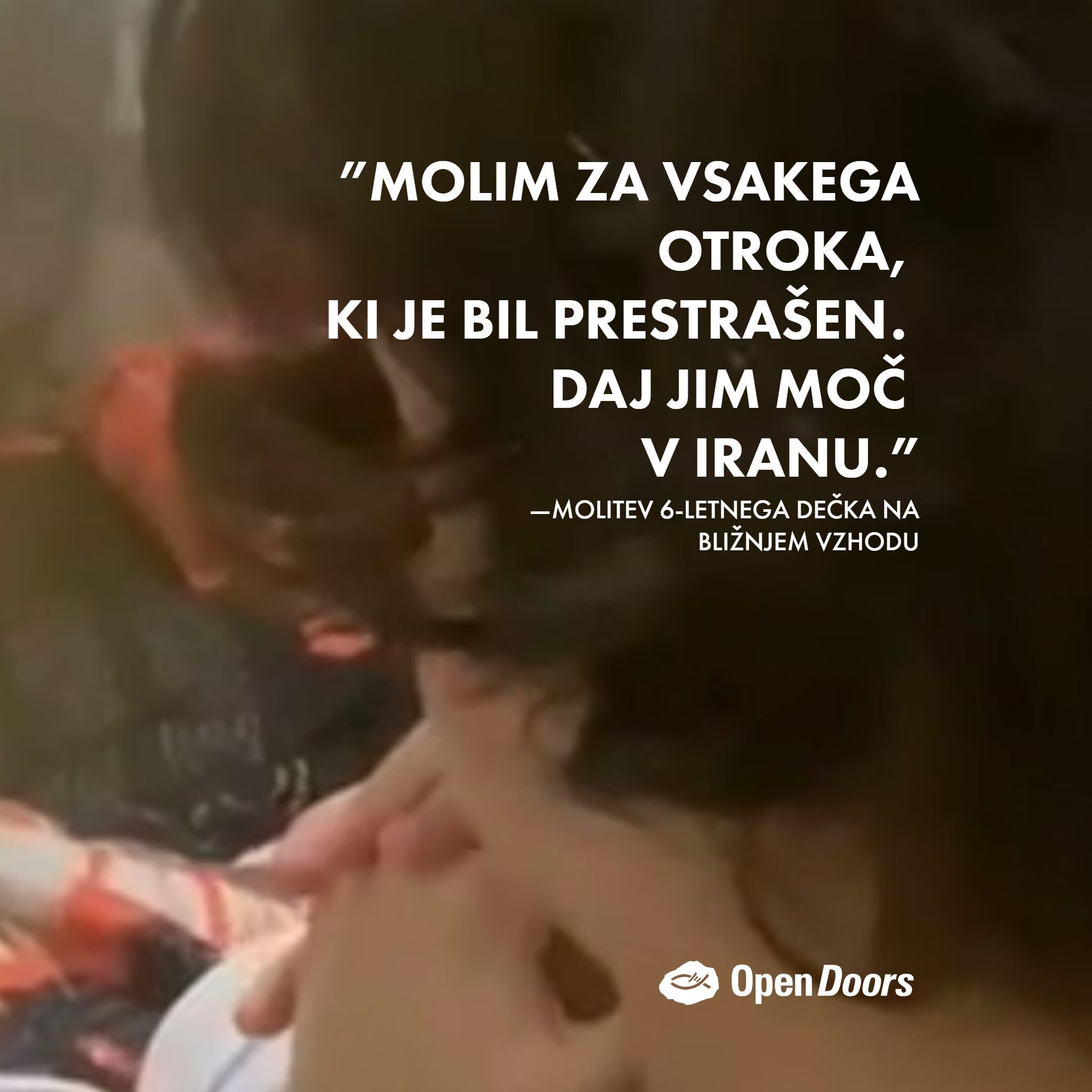 Molitve 6-letnika za otroke v Iranu