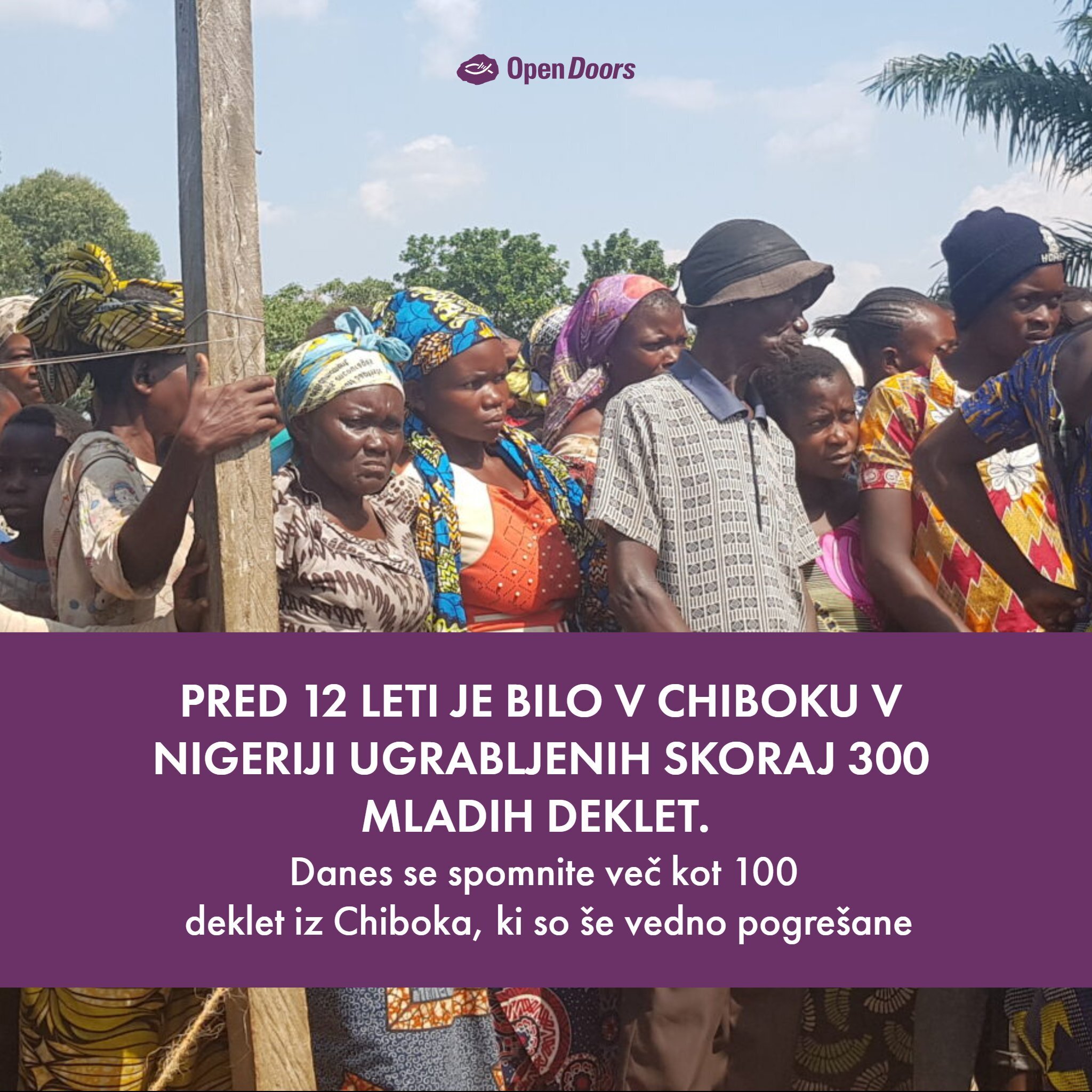 Pred 12 leti je bilo v Chiboku v Nigeriji ugrabljenih skoraj 300 mladih deklet