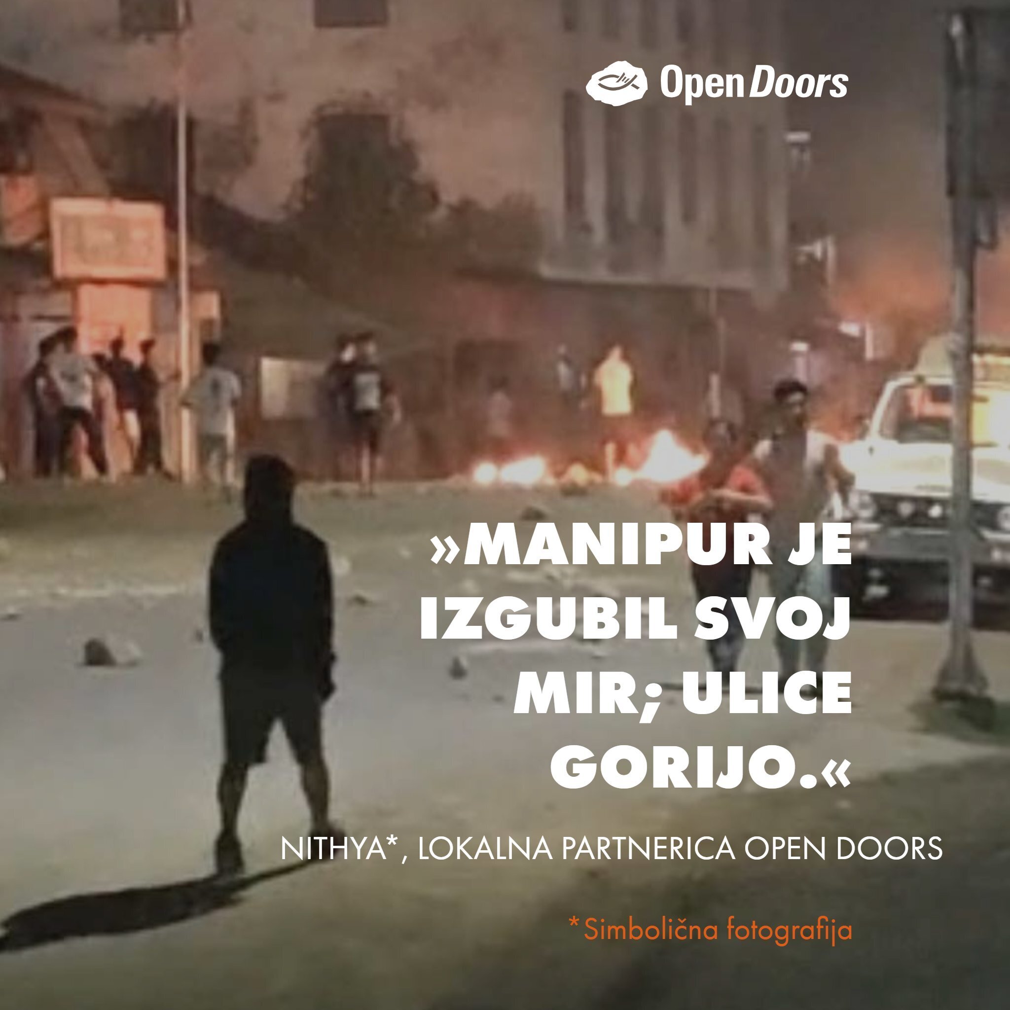 »Manipur je izgubil svoj mir; ulice gorijo.«