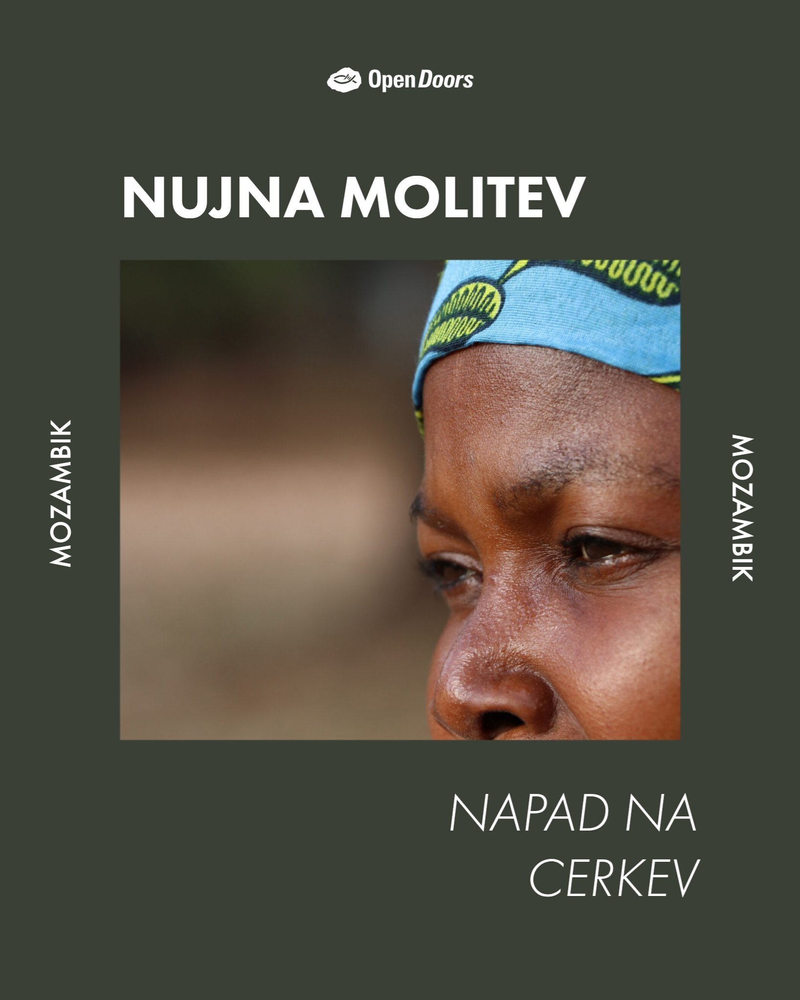 Nujen poziv k molitvi za Mozambik