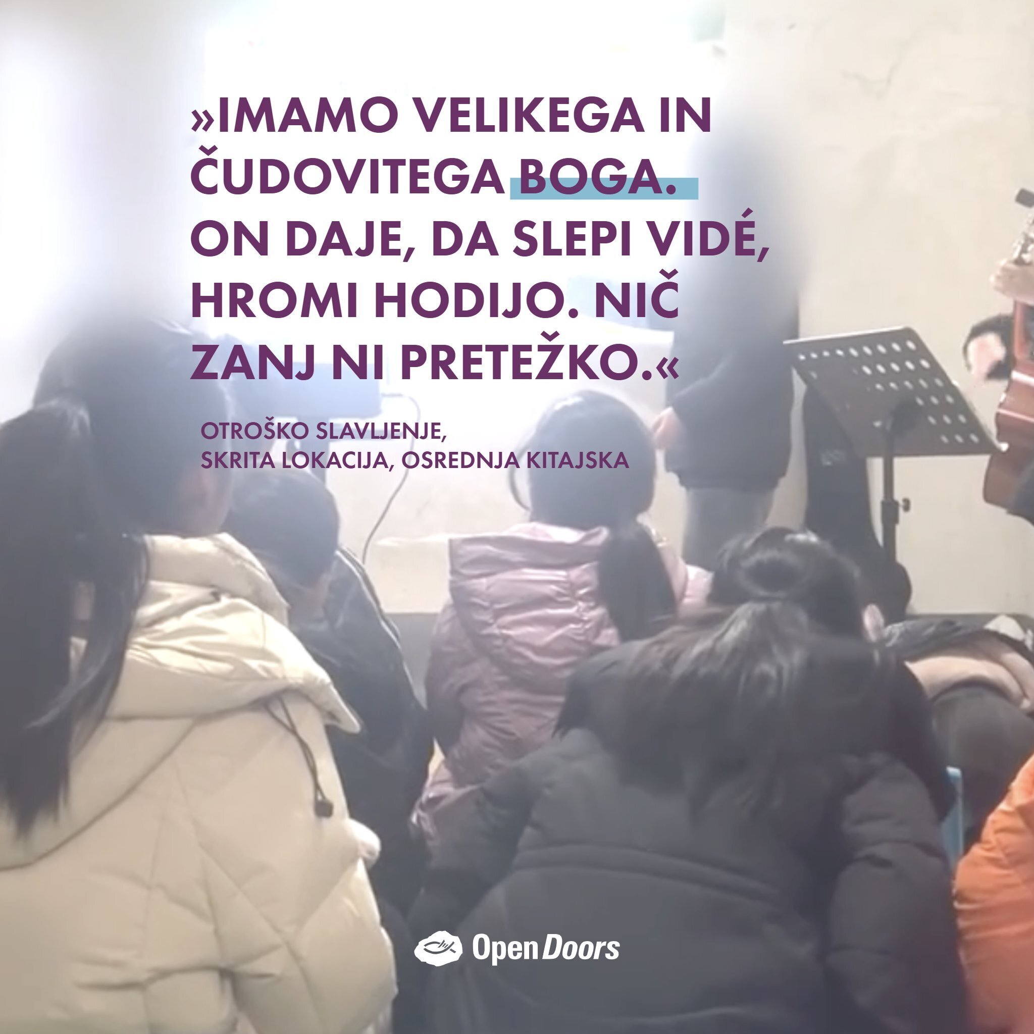 Otroci častijo Boga na Kitajskem