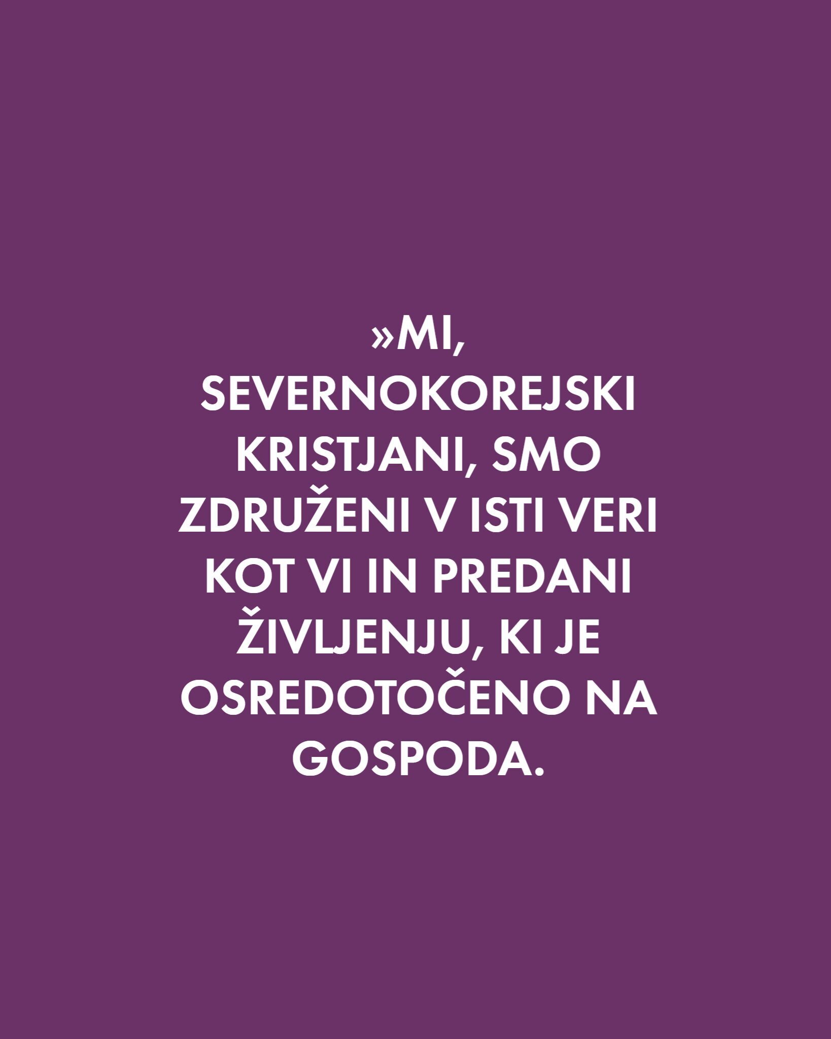 Pismo zvestega severnokorejskega kristjana