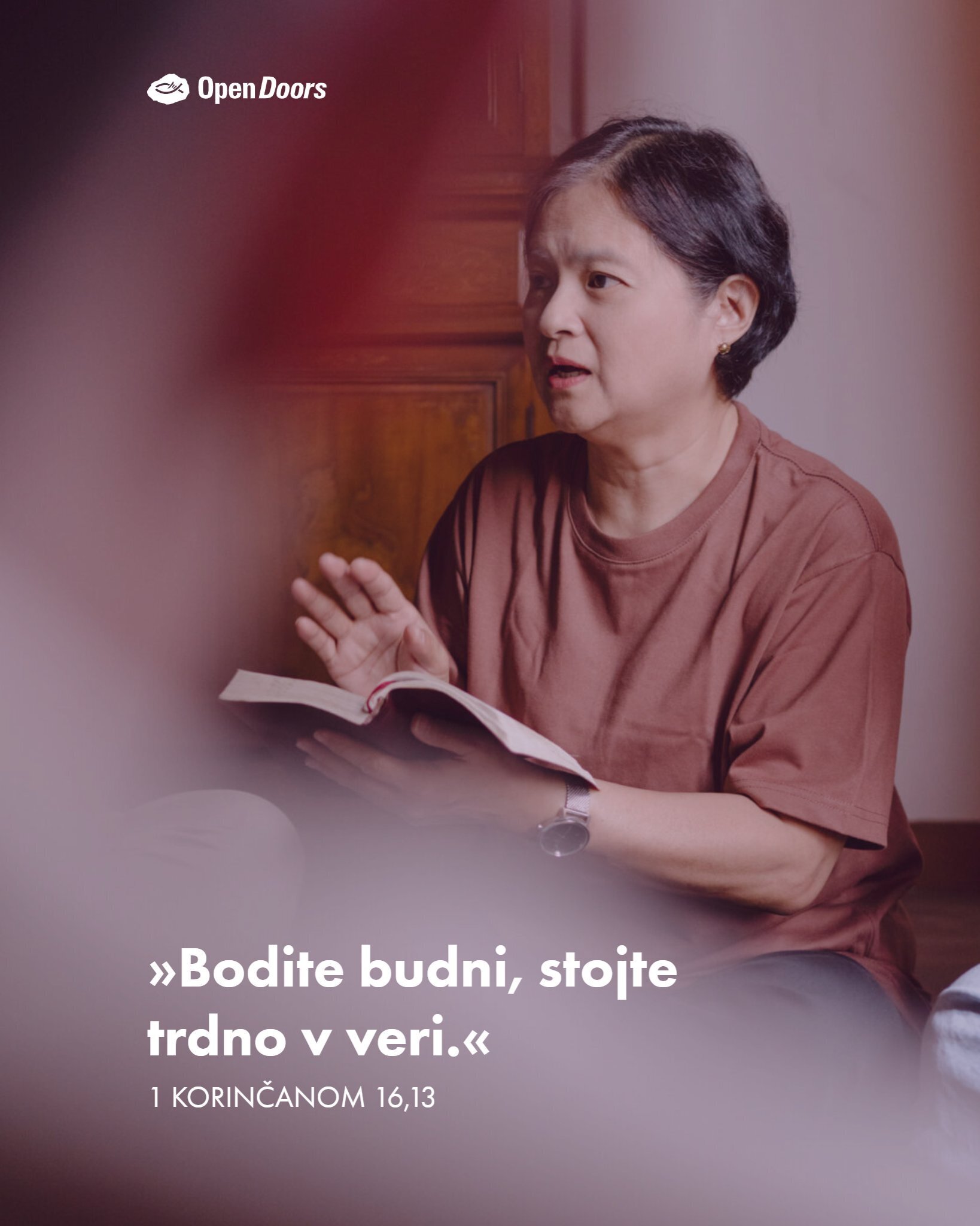 »Bodite budni, stojte trdno v veri.«