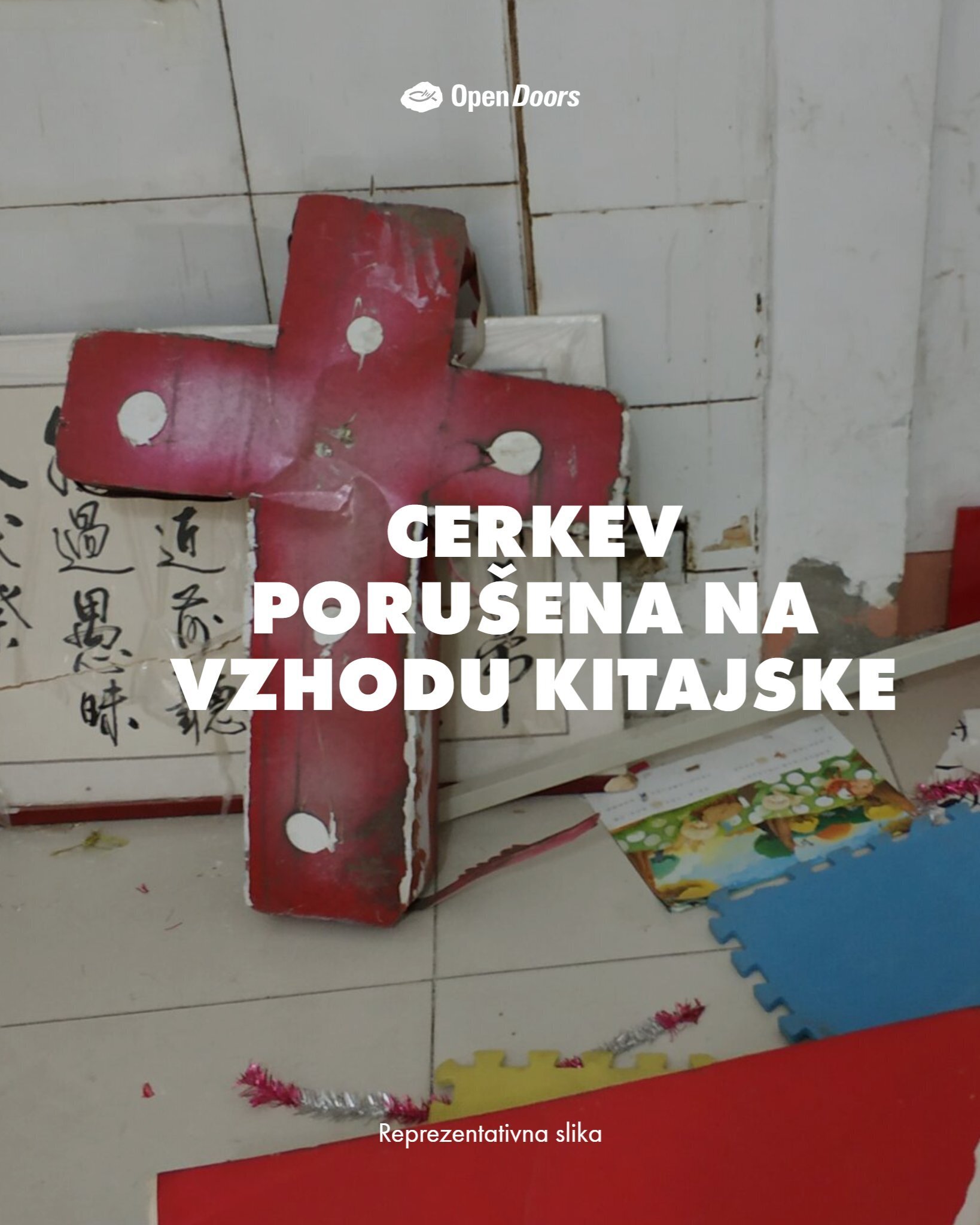 Cerkev na Kitajskem porušena – rojstni dan Xi Jin Pinga (15. junij)
