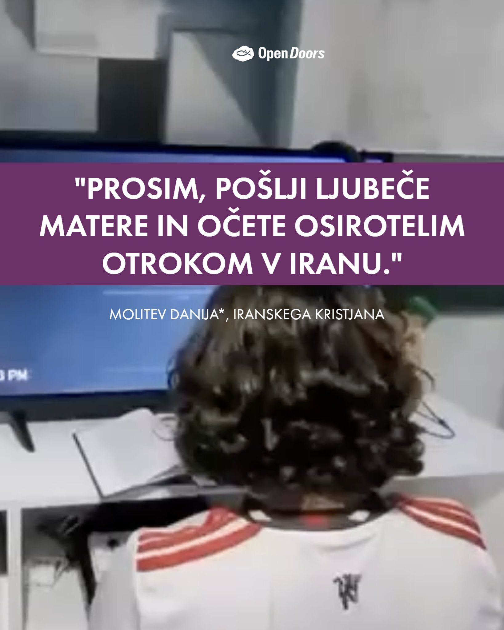 Molitev iranskega dečka