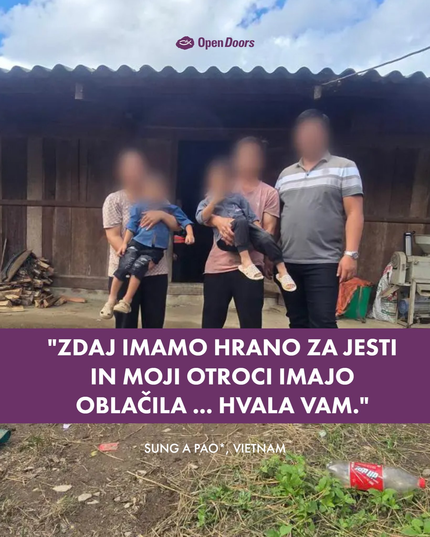 Vietnamec Sung A Pao izraža svojo hvaležnost