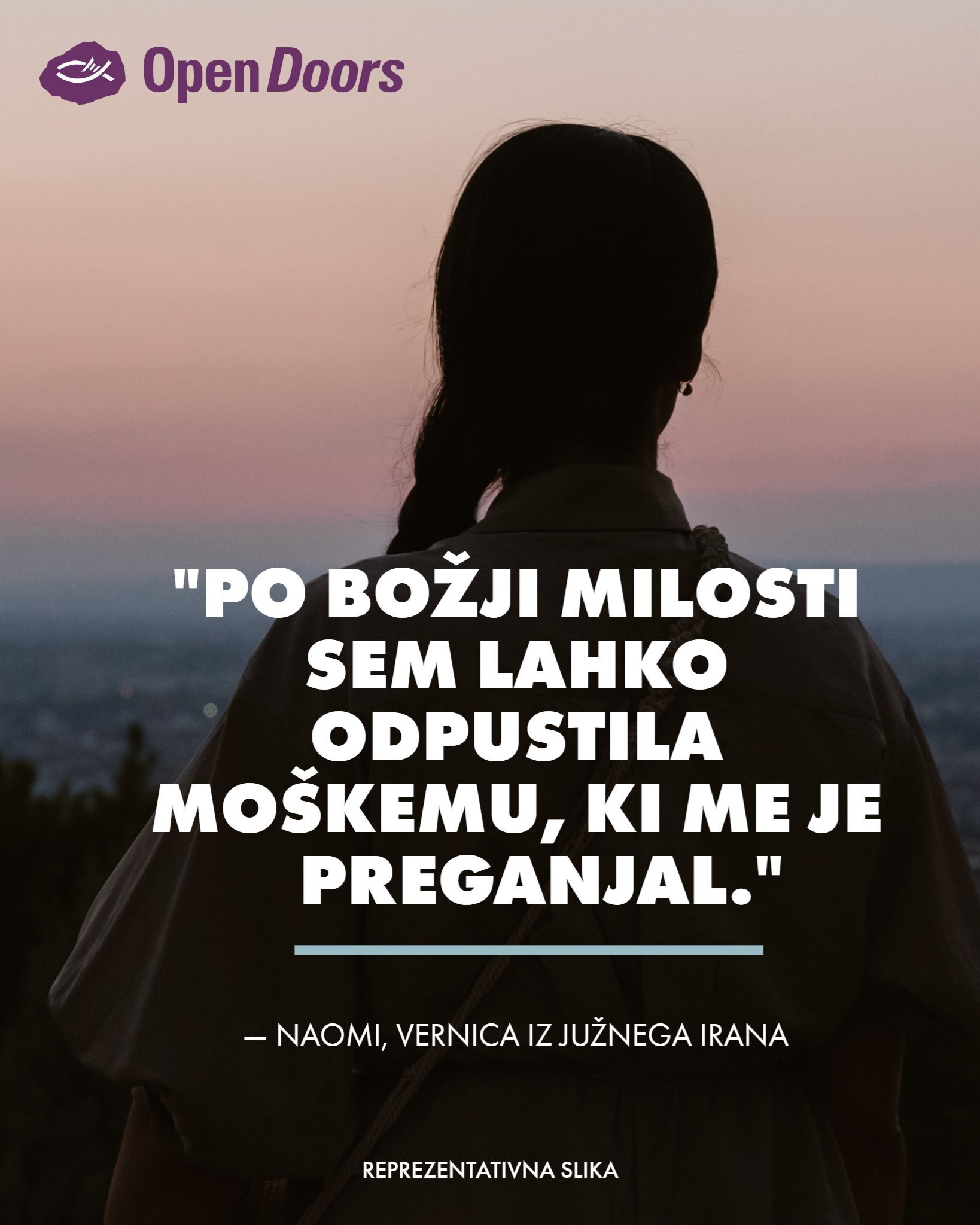 Iranska kristjanka Naomi je odpustila svojemu preganjalcu