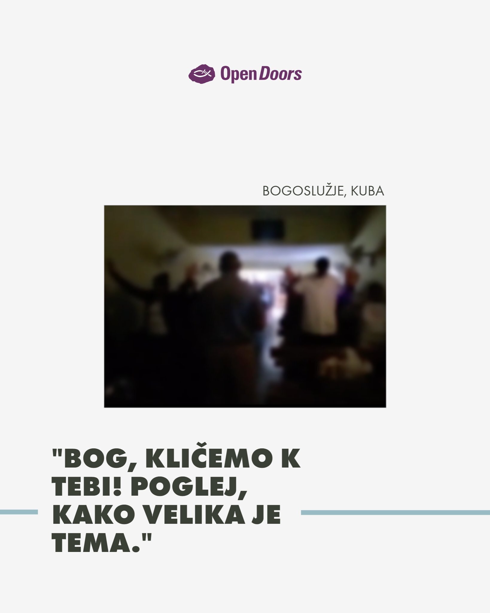 Molitev kubanskega pastorja