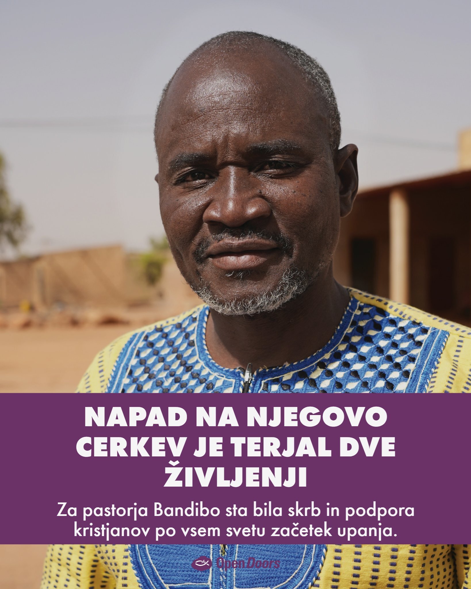 Za pastorja Bandibo sta bila skrb in podpora kristjanov po vsem svetu začetek upanja