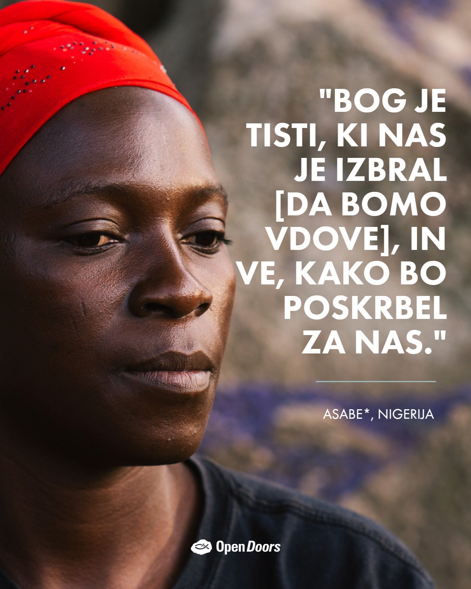 Asabe je v napadu v Nigeriji izgubila moža in tri sinove