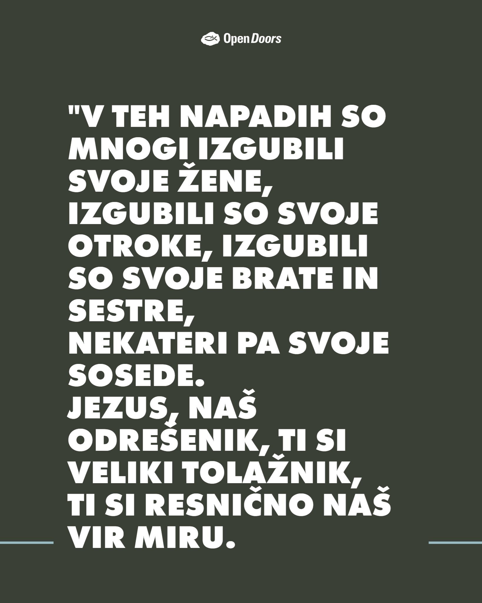 Molitev pastorja Josiaha za kristjane v podsaharski Afriki