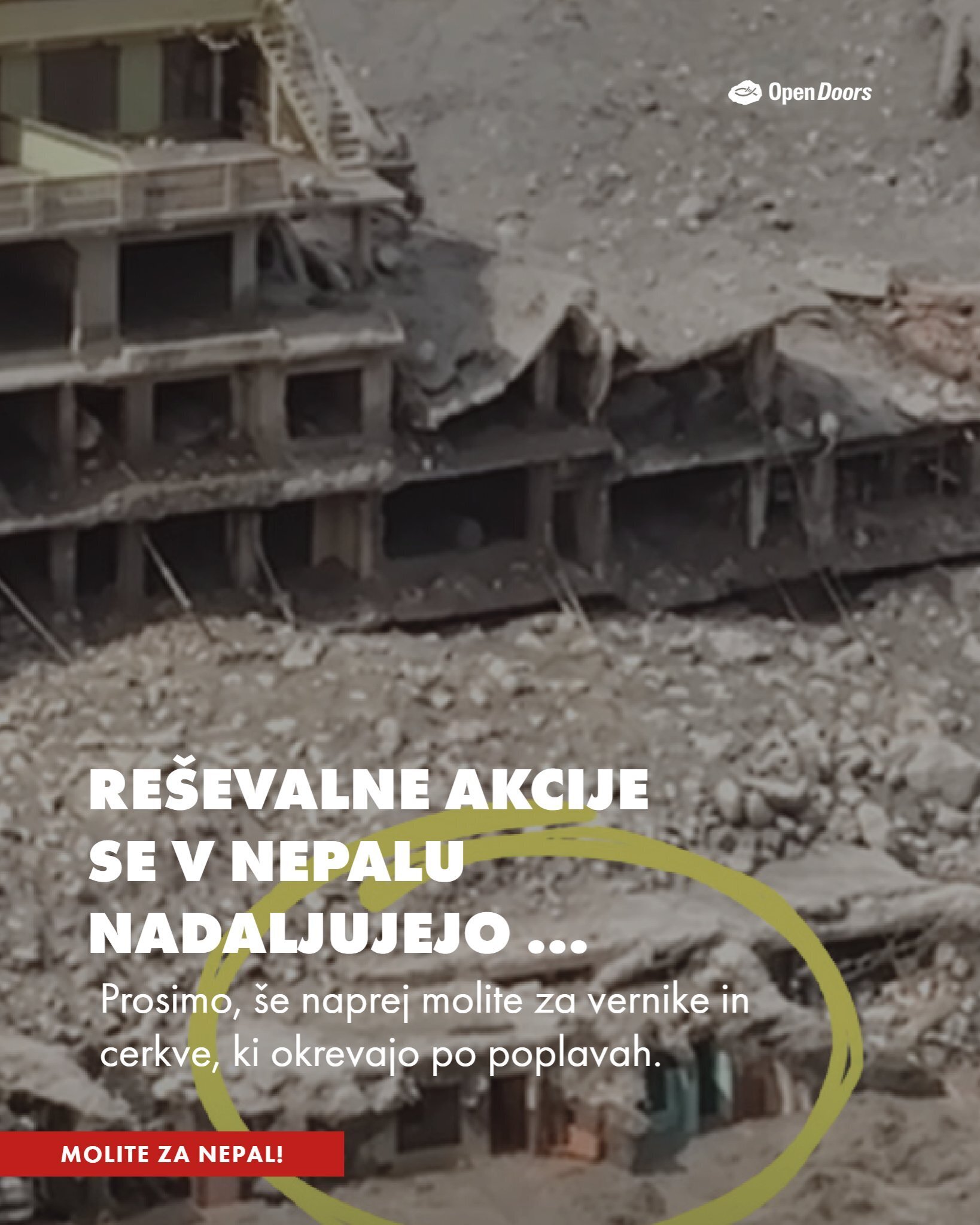 Okrevanje po poplavah v Nepalu: Pridružite se nam v molitvi za prizadete skupnosti