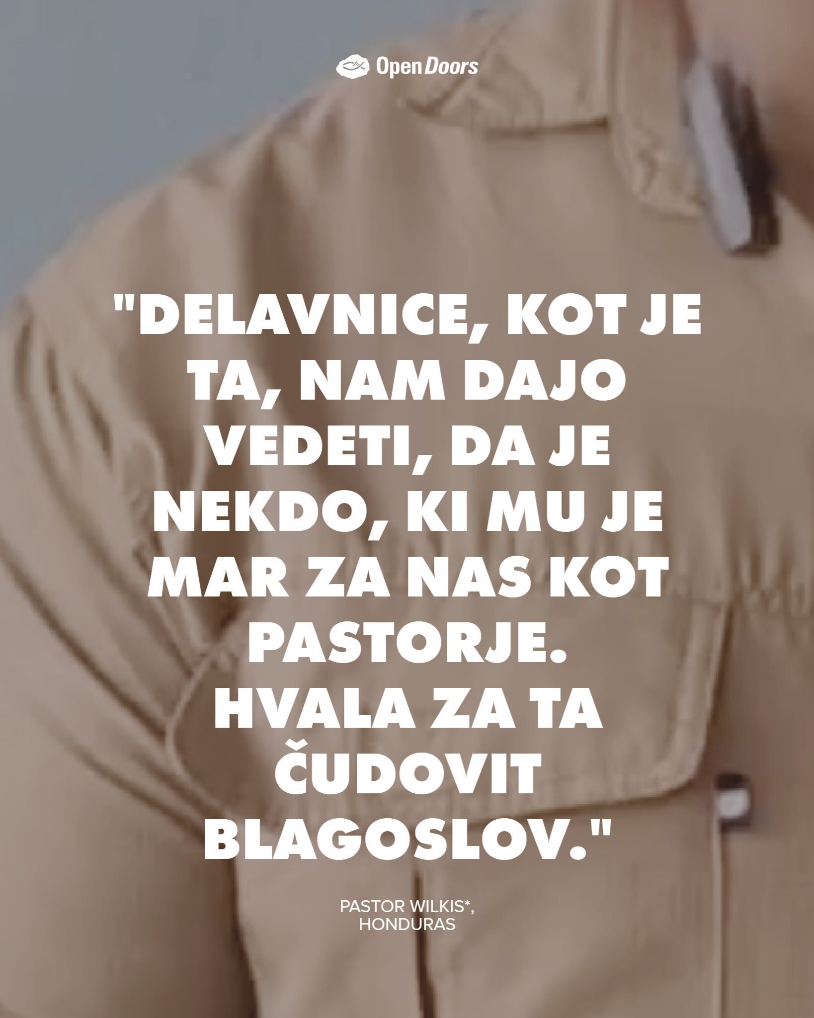 Pastor Wilkis iz Hondurasa izraža hvaležnost za vašo podporo