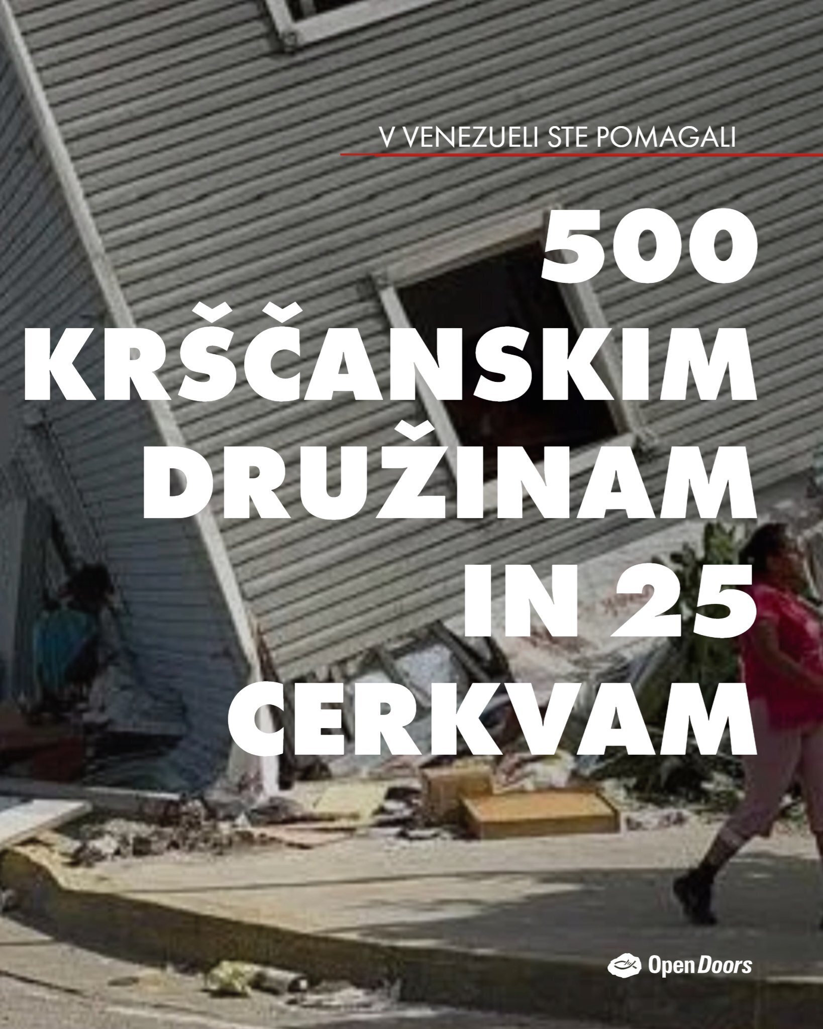 Vaša podpora prinaša upanje 500 krščanskim družinam v Venezueli
