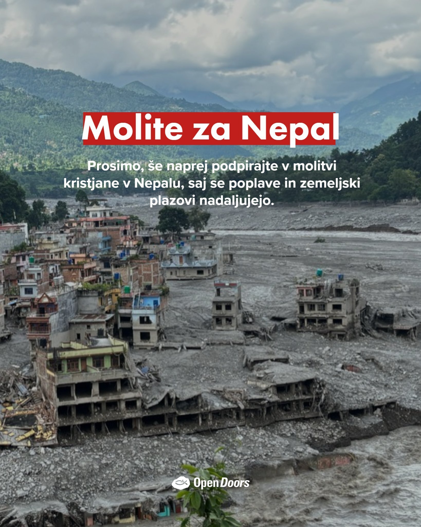 Kristjani v Nepalu se soočajo z novimi poplavami; nujne molitve potrebne zdaj