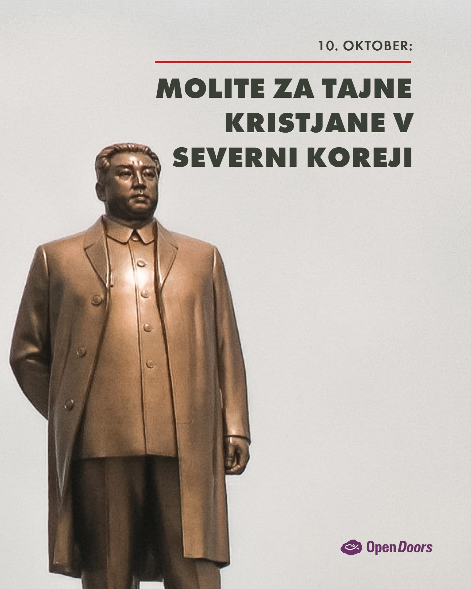 Molite za tajne kristjane v Severni Koreji, ki se danes soočajo z zahtevami po zvestobi